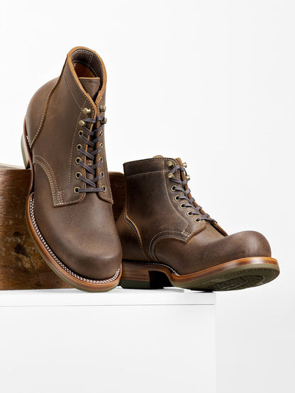 (MTO) - Miner Boots - C.F. Stead KUDU (UK)  SNUFF   - 6185/with 2 hooks