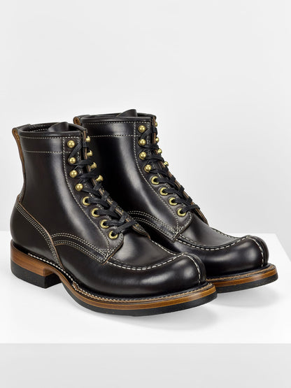 (MTO) - Tanker Boot |  Horween Black CXL | Dr. Sole | Stitchdown Construction  - 6270