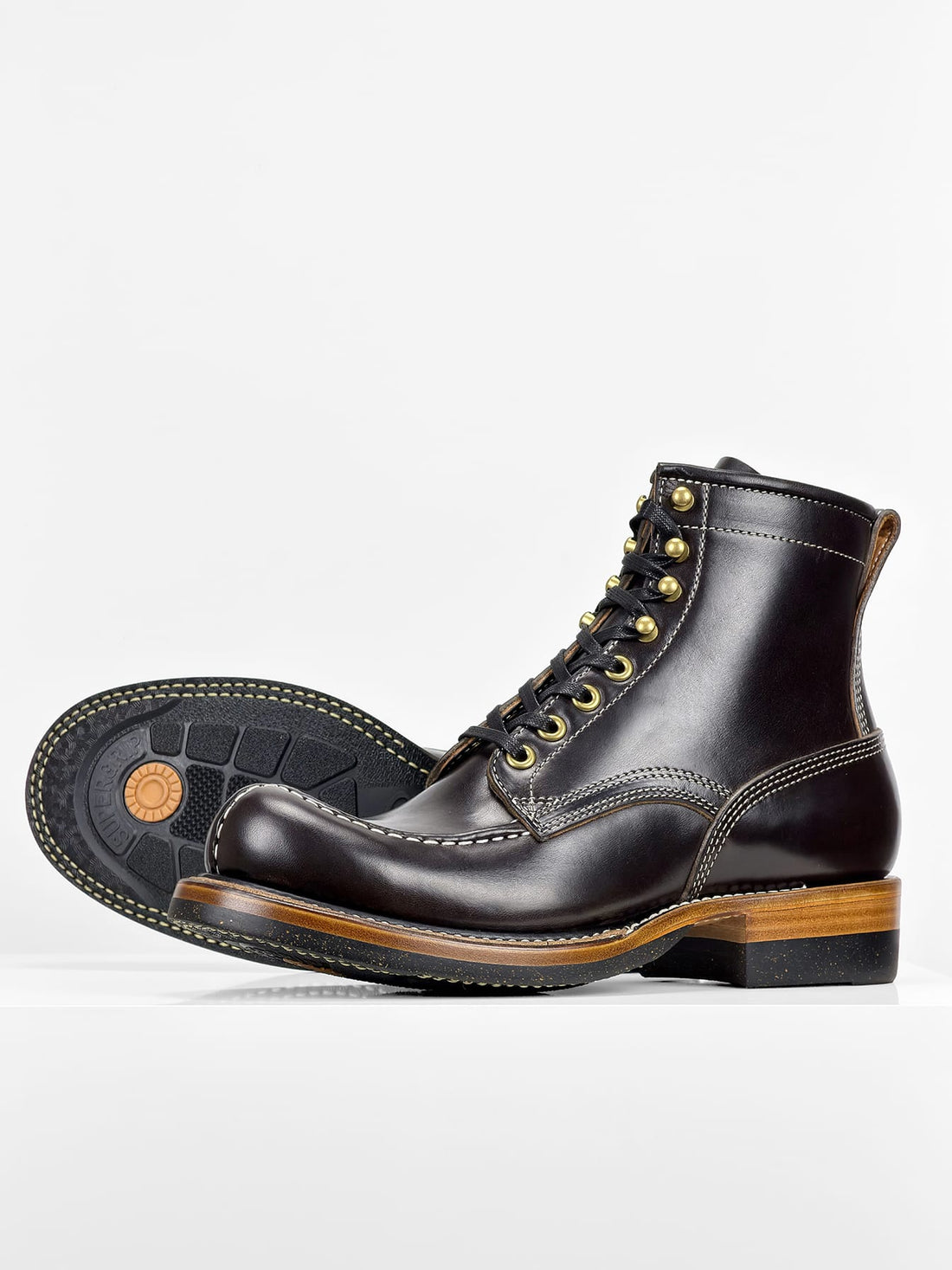 (MTO) - Tanker Boot |  Horween Black CXL | Dr. Sole | Stitchdown Construction  - 6270