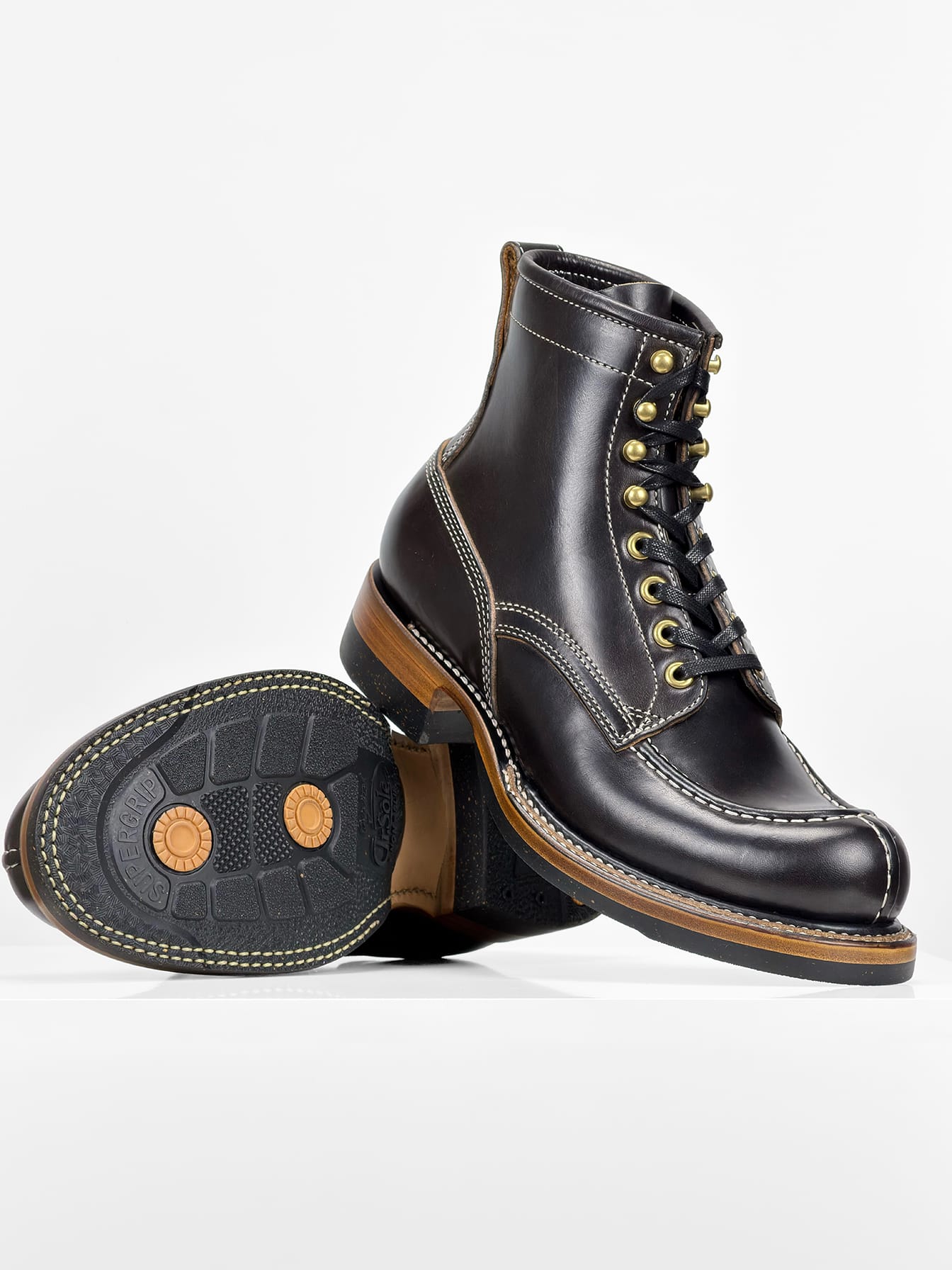 (MTO) - Tanker Boot |  Horween Black CXL | Dr. Sole | Stitchdown Construction  - 6270