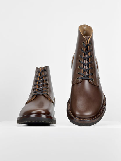 (MTO)-Escape Boots — Maryam coffee oil and waxed horsebutt -6712