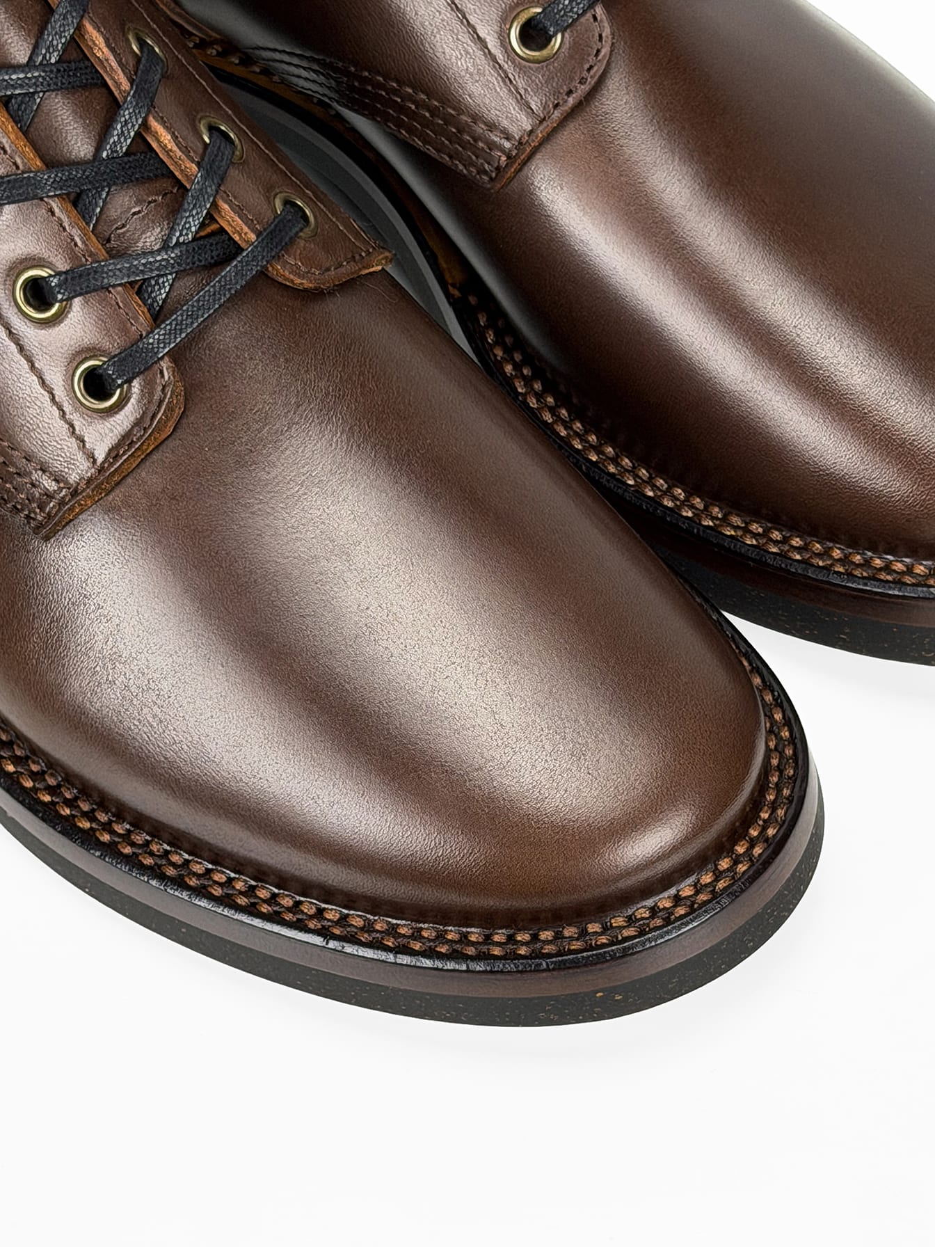 (MTO)-Escape Boots — Maryam coffee oil and waxed horsebutt -6712