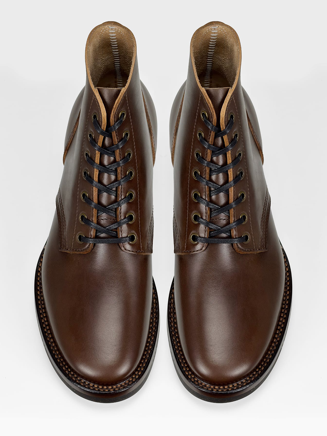(MTO)-Escape Boots — Maryam coffee oil and waxed horsebutt -6712