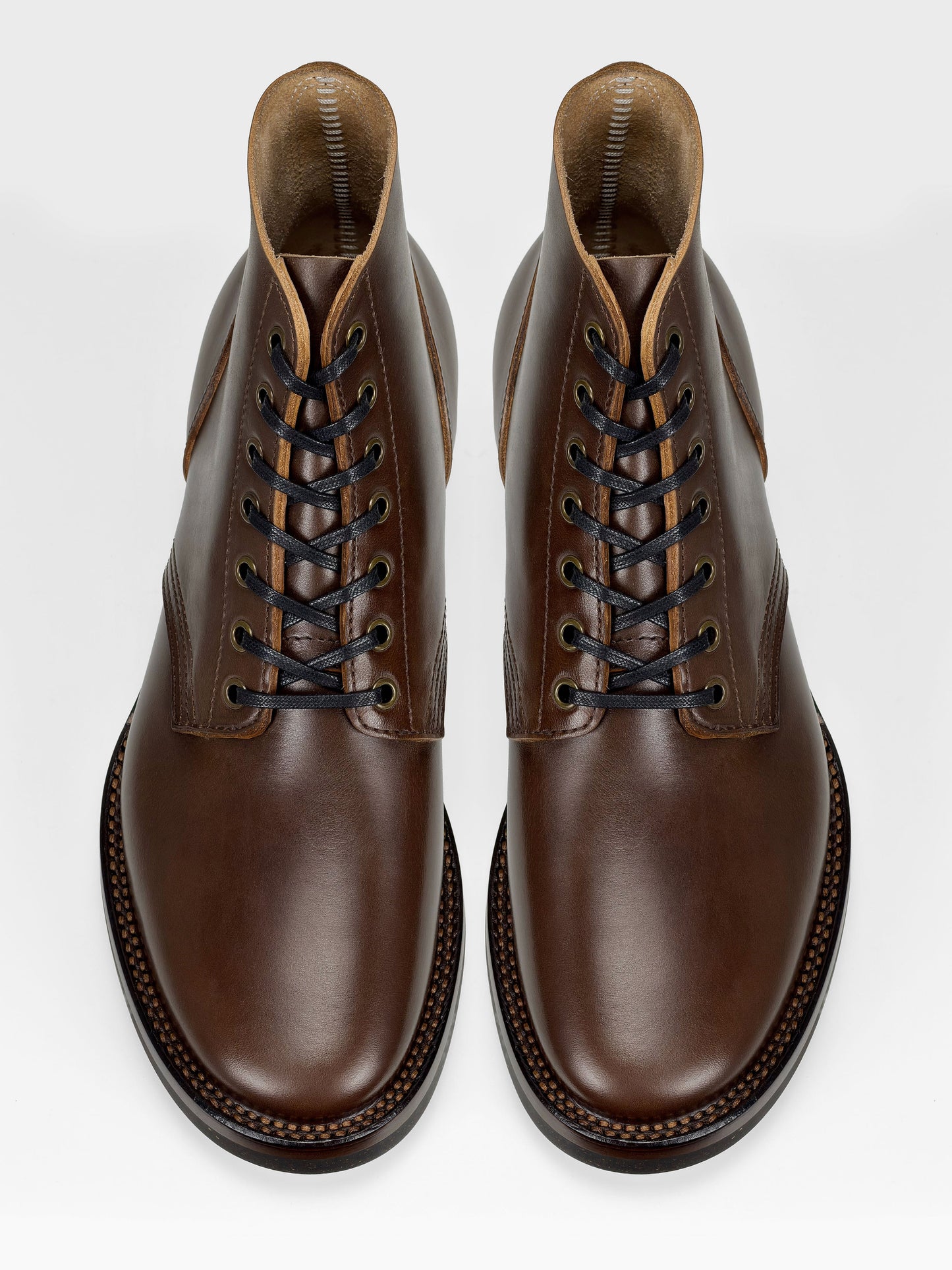 (MTO)-Escape Boots — Maryam coffee oil and waxed horsebutt -6712