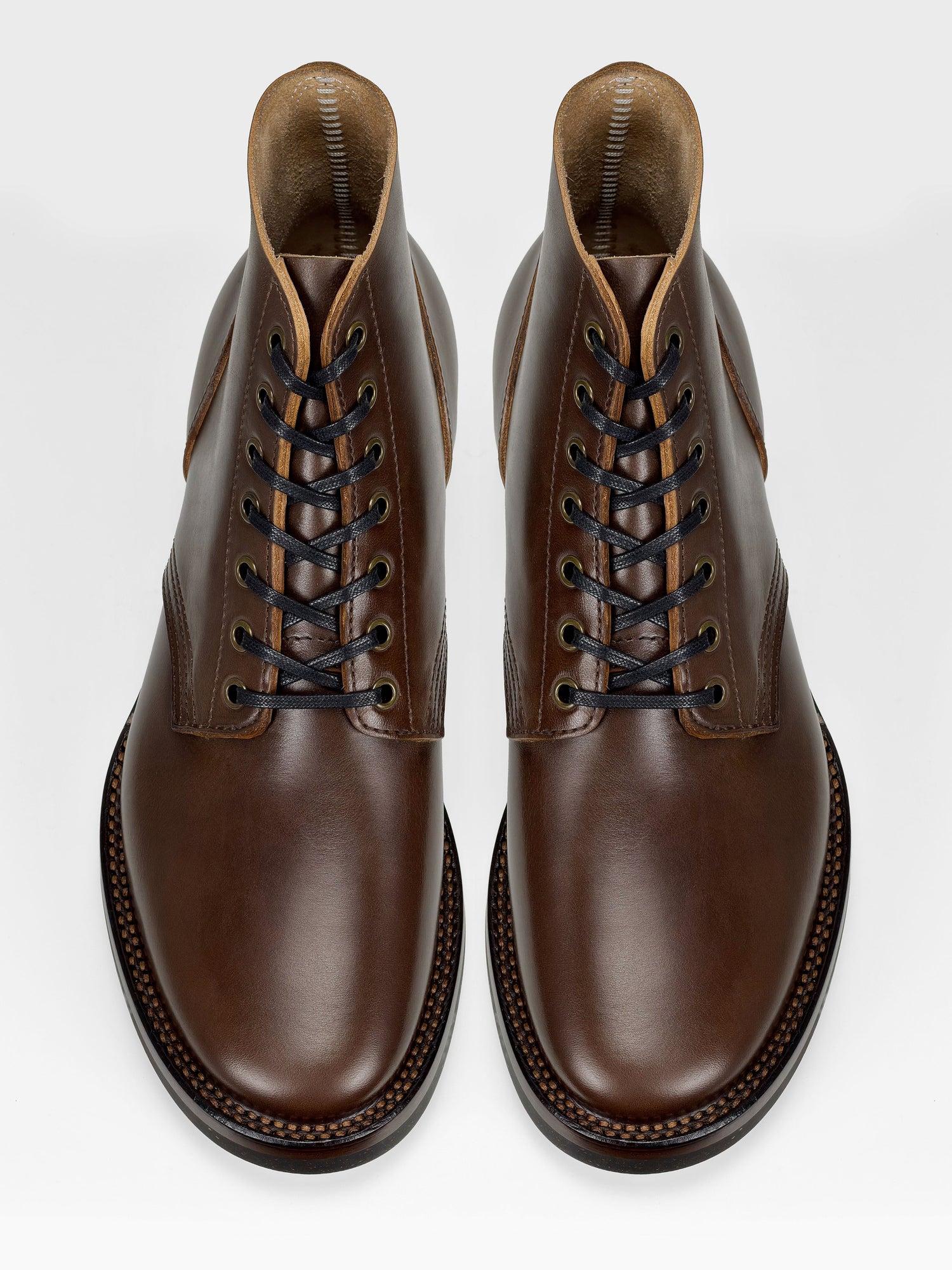 (MTO)-Escape Boots — Maryam coffee oil and waxed horsebutt -6712