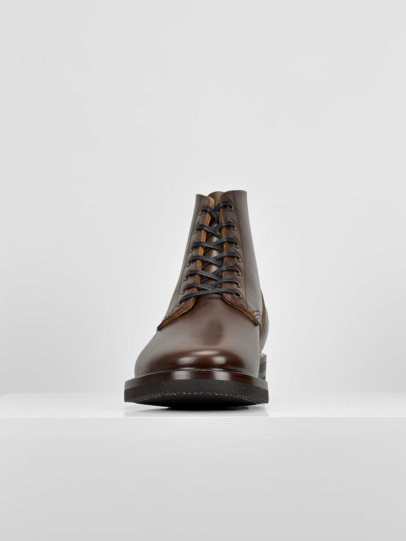 (MTO)-Escape Boots — Maryam coffee oil and waxed horsebutt -6712