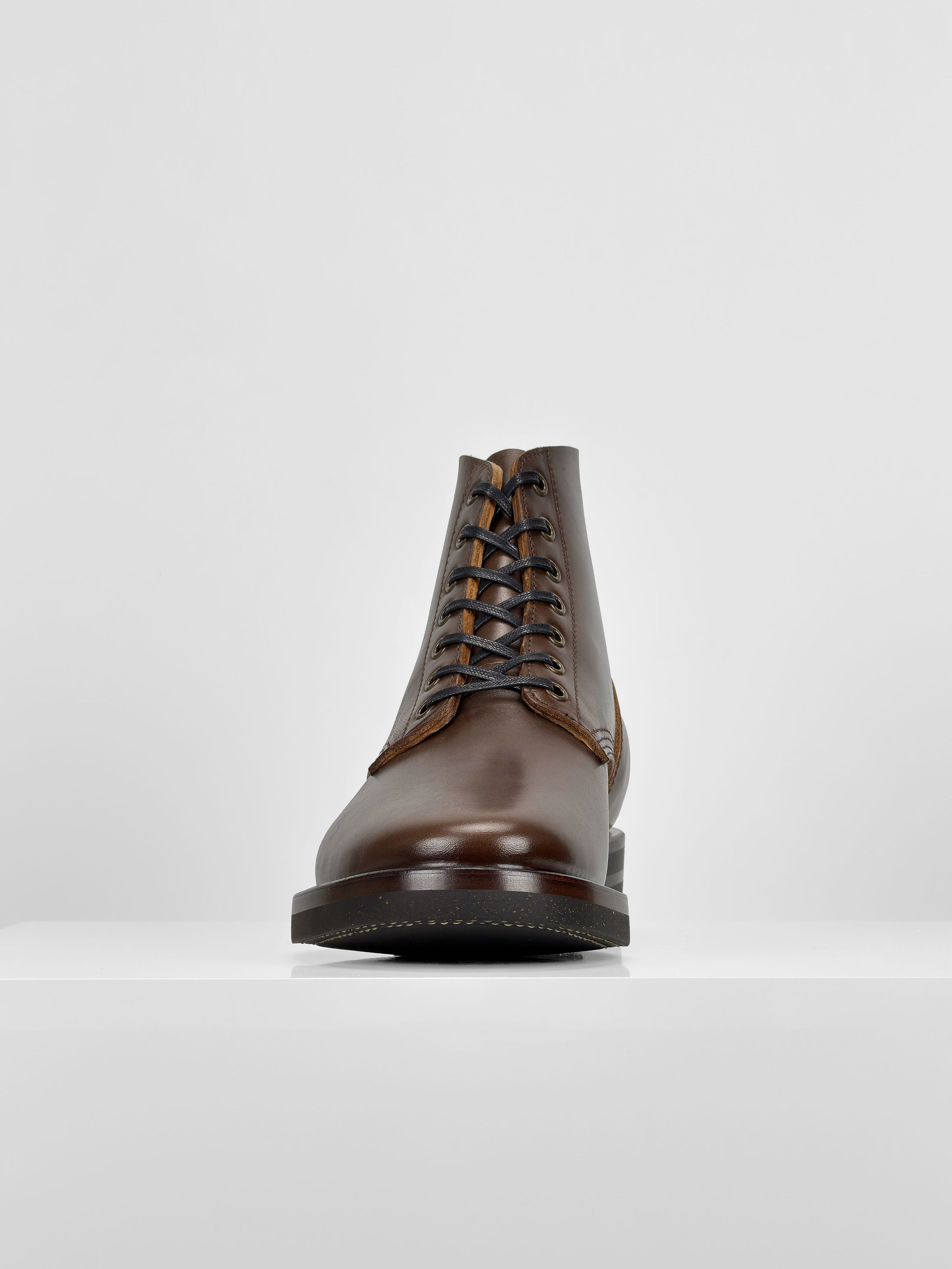 (MTO)-Escape Boots — Maryam coffee oil and waxed horsebutt -6712