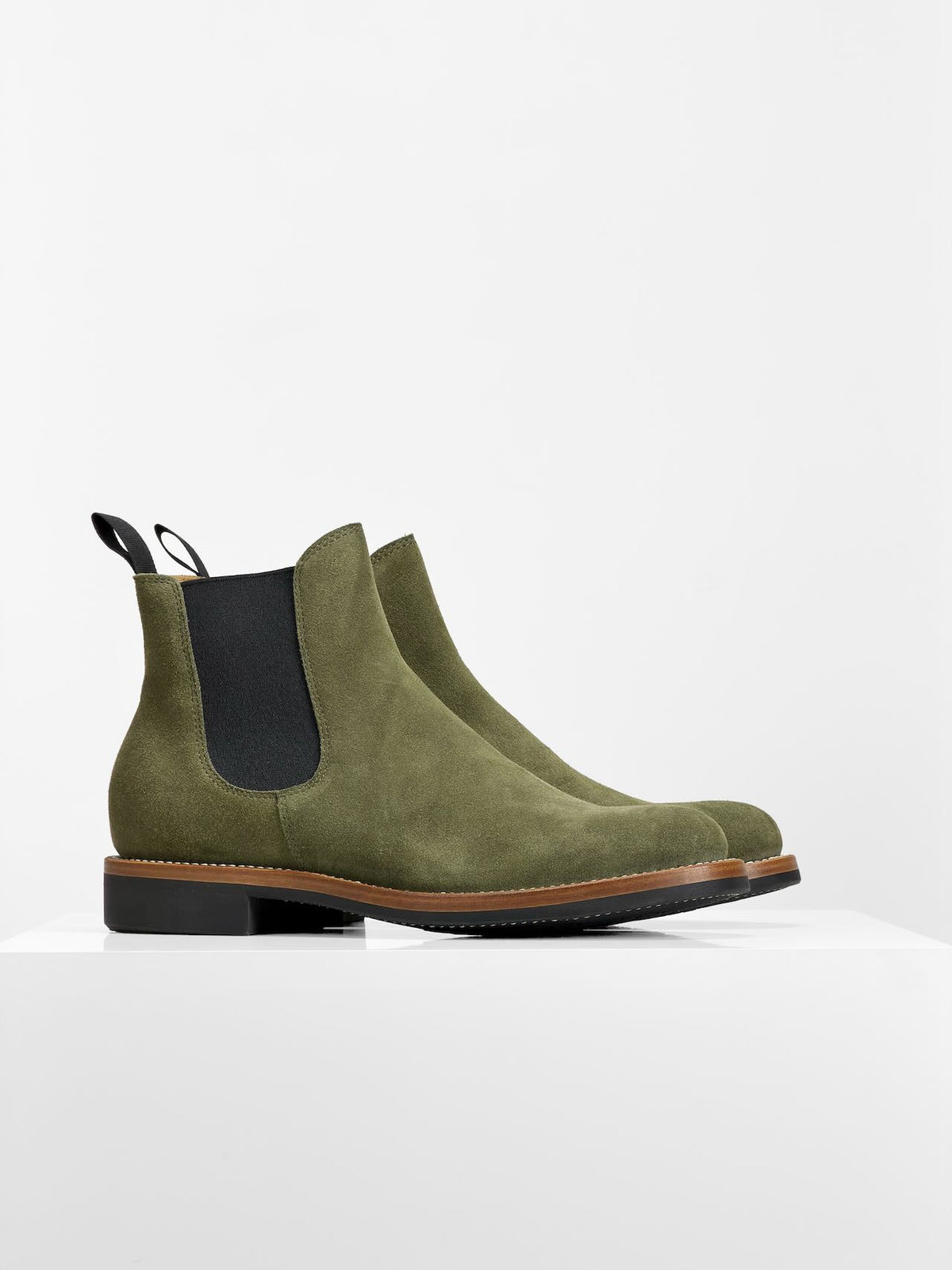 (MTO) - Chelsea Boots -Reverse/Sage  — 6838