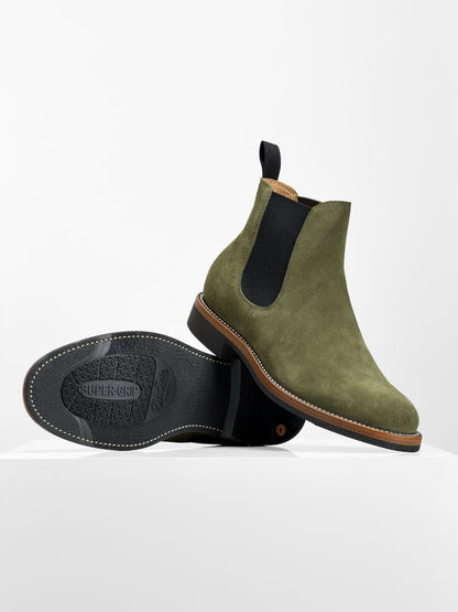 (MTO) - Chelsea Boots -Reverse/Sage  — 6838