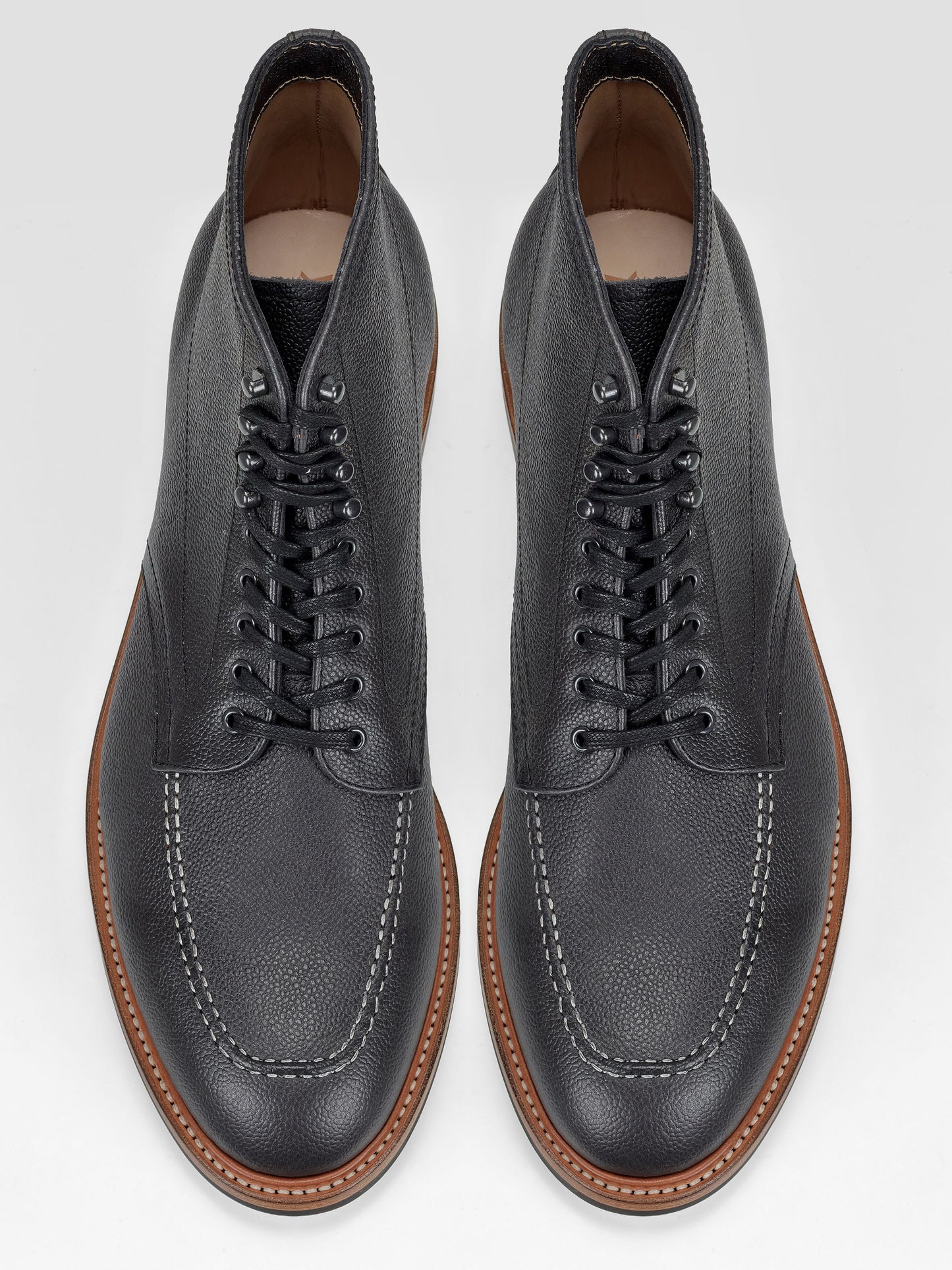 In Stock & Ready to Ship -Service Boot  -  Charles F Stead  Westminster Calf - Black Nebula - 6029