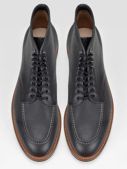 In Stock & Ready to Ship -Service Boot  -  Charles F Stead  Westminster Calf - Black Nebula - 6029