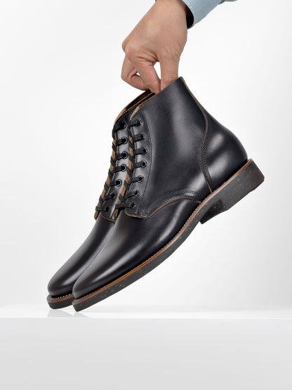 Escape Boots(MTO) - Black TeaCore  Cowhide - 6230