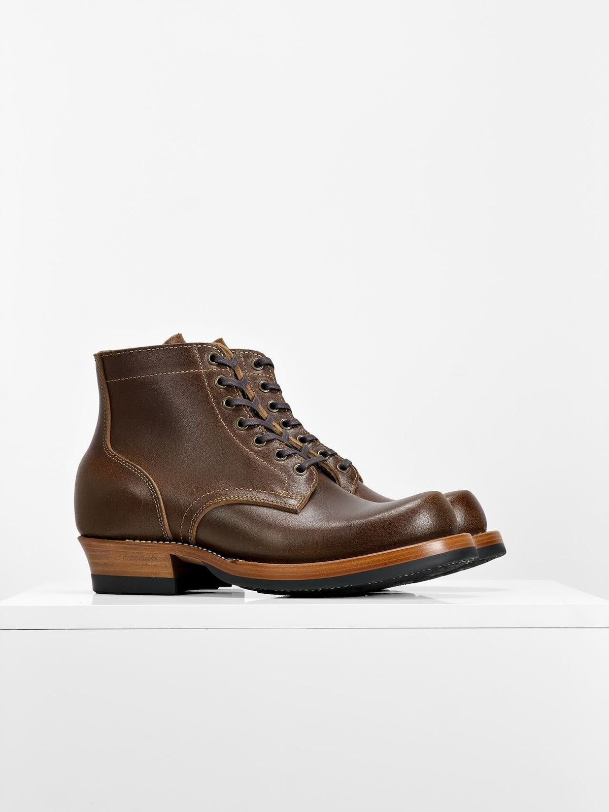 MTO  Miner Boots - Horween Waxed Flesh | Goodyear Welt | 6185