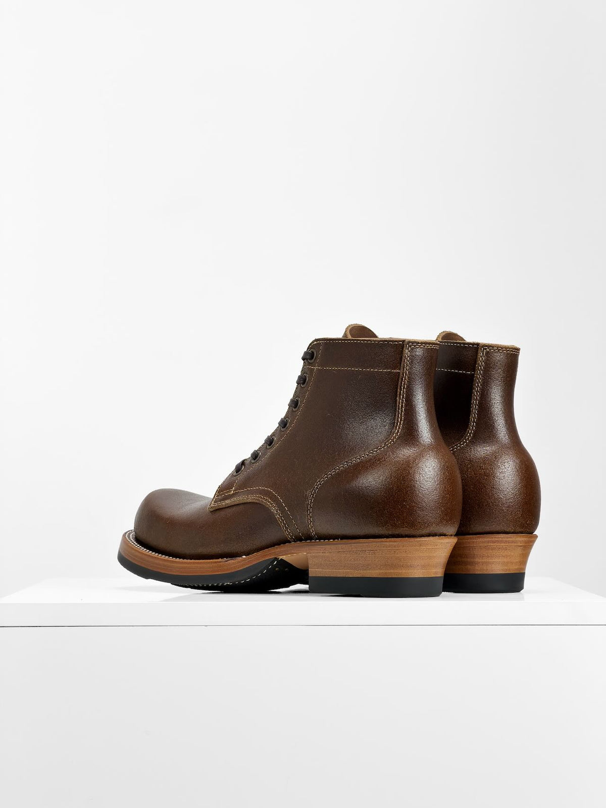 MTO  Miner Boots - Horween Waxed Flesh | Goodyear Welt | 6185