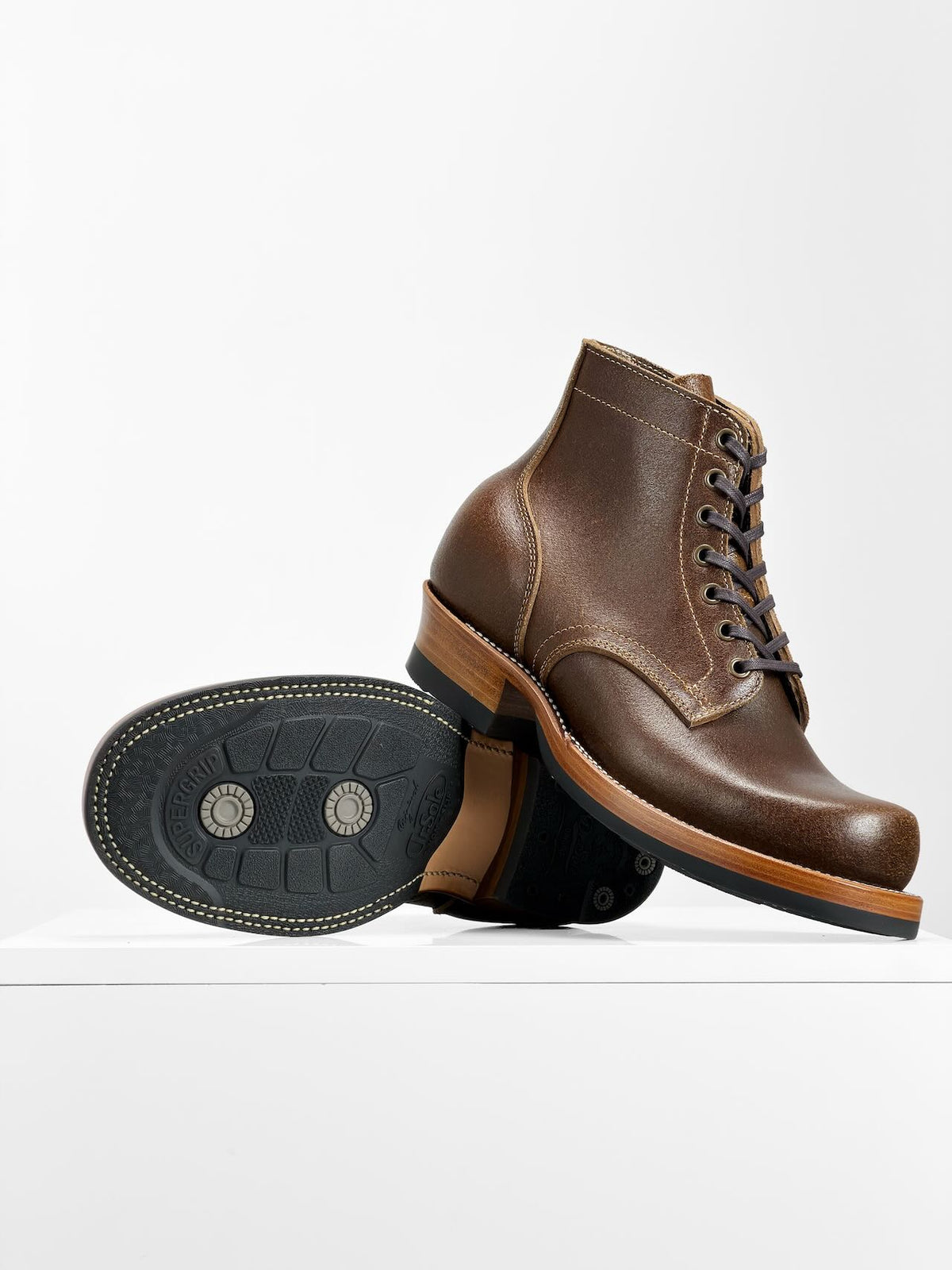 MTO  Miner Boots - Horween Waxed Flesh | Goodyear Welt | 6185
