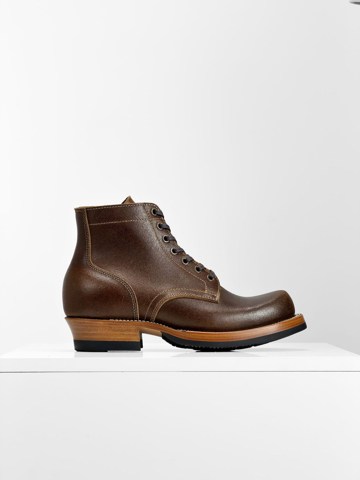 MTO  Miner Boots - Horween Waxed Flesh | Goodyear Welt | 6185