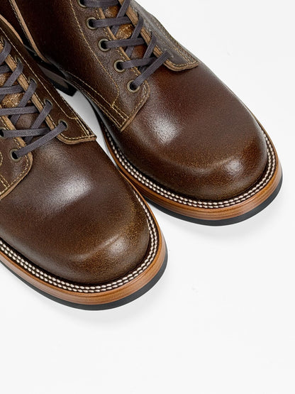 MTO  Miner Boots - Horween Waxed Flesh | Goodyear Welt | 6185