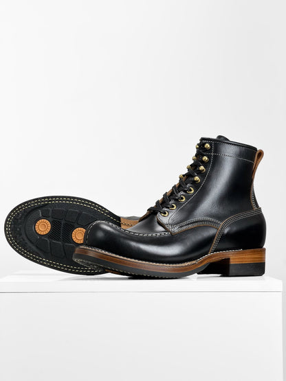 MTO Tanker Boots - Horween CXL Black | Stitchdown Construction with hand finished welt  | 6270
