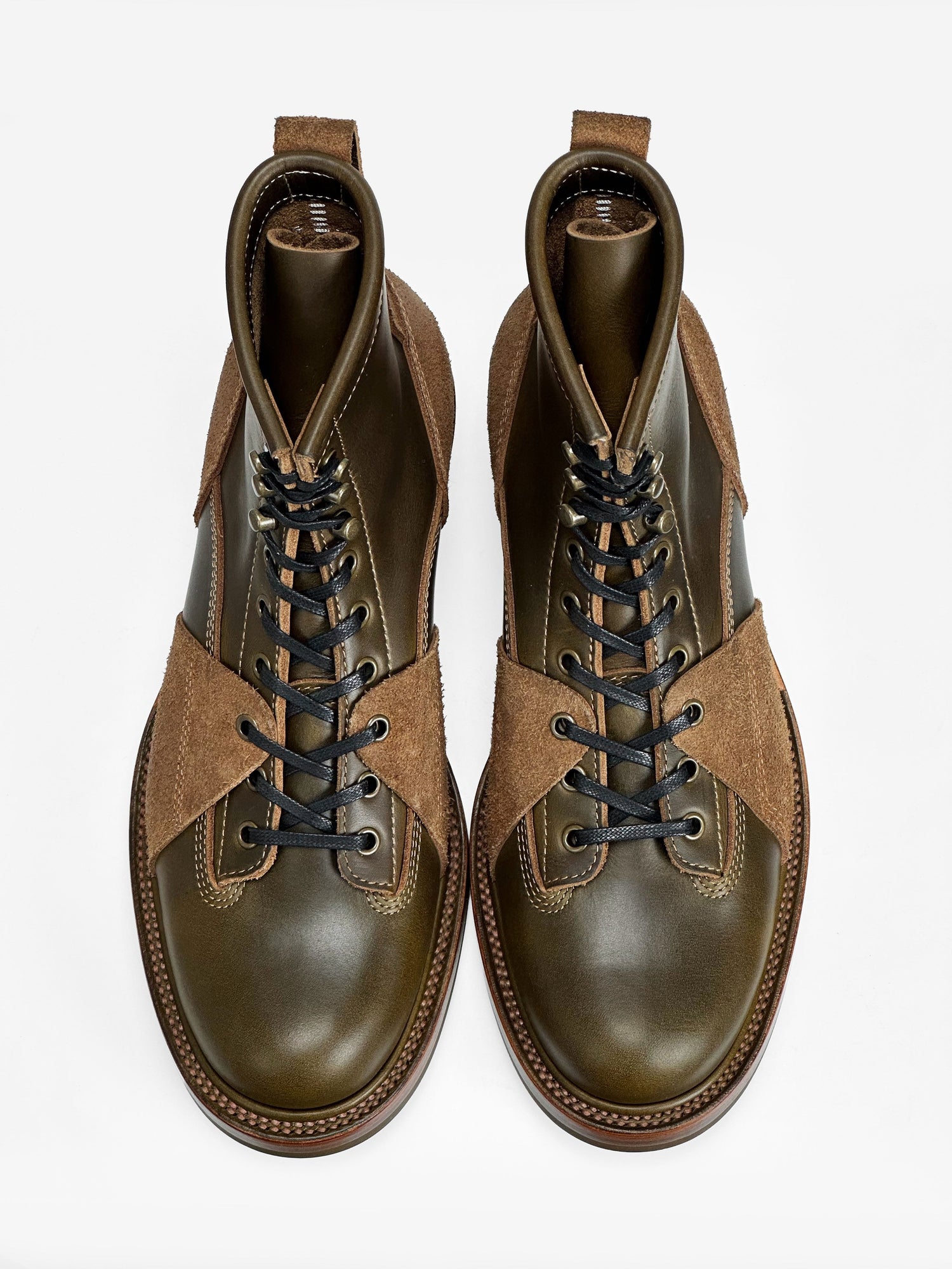(MTO) Short-Toe Work Boot 7758 — Olive | Goodyear Welted