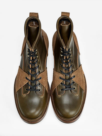 (MTO) Short-Toe Work Boot 7758 — Olive | Goodyear Welted