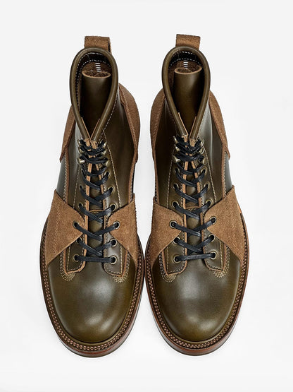 (MTO) Short-Toe Work Boot 7758 — Olive | Goodyear Welted