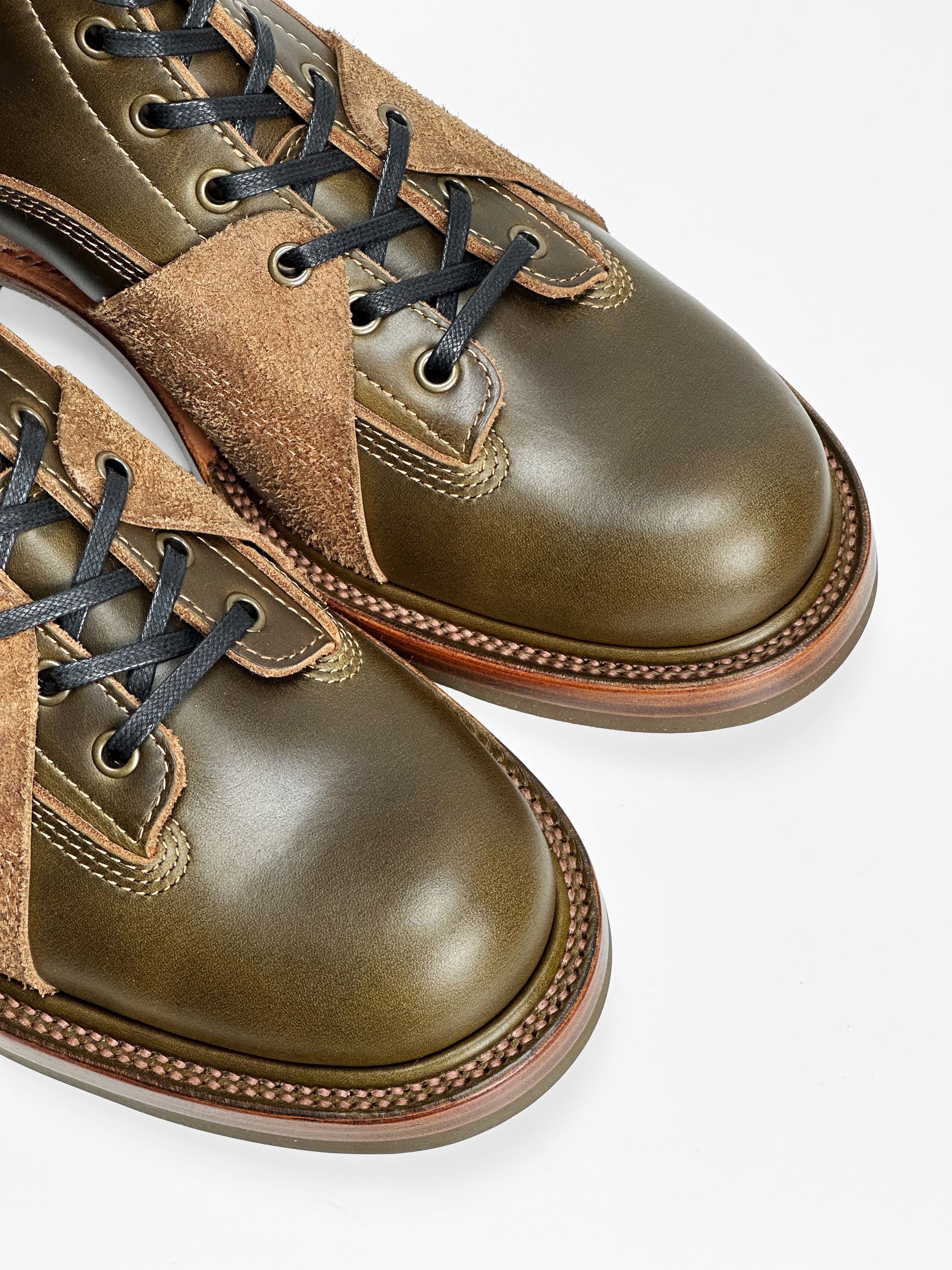 (MTO) Short-Toe Work Boot 7758 — Olive | Goodyear Welted