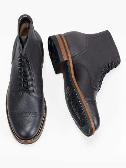 CapToe Service Boot -  Charles F Stead  Westminster Calf - Black Nebula - 6765