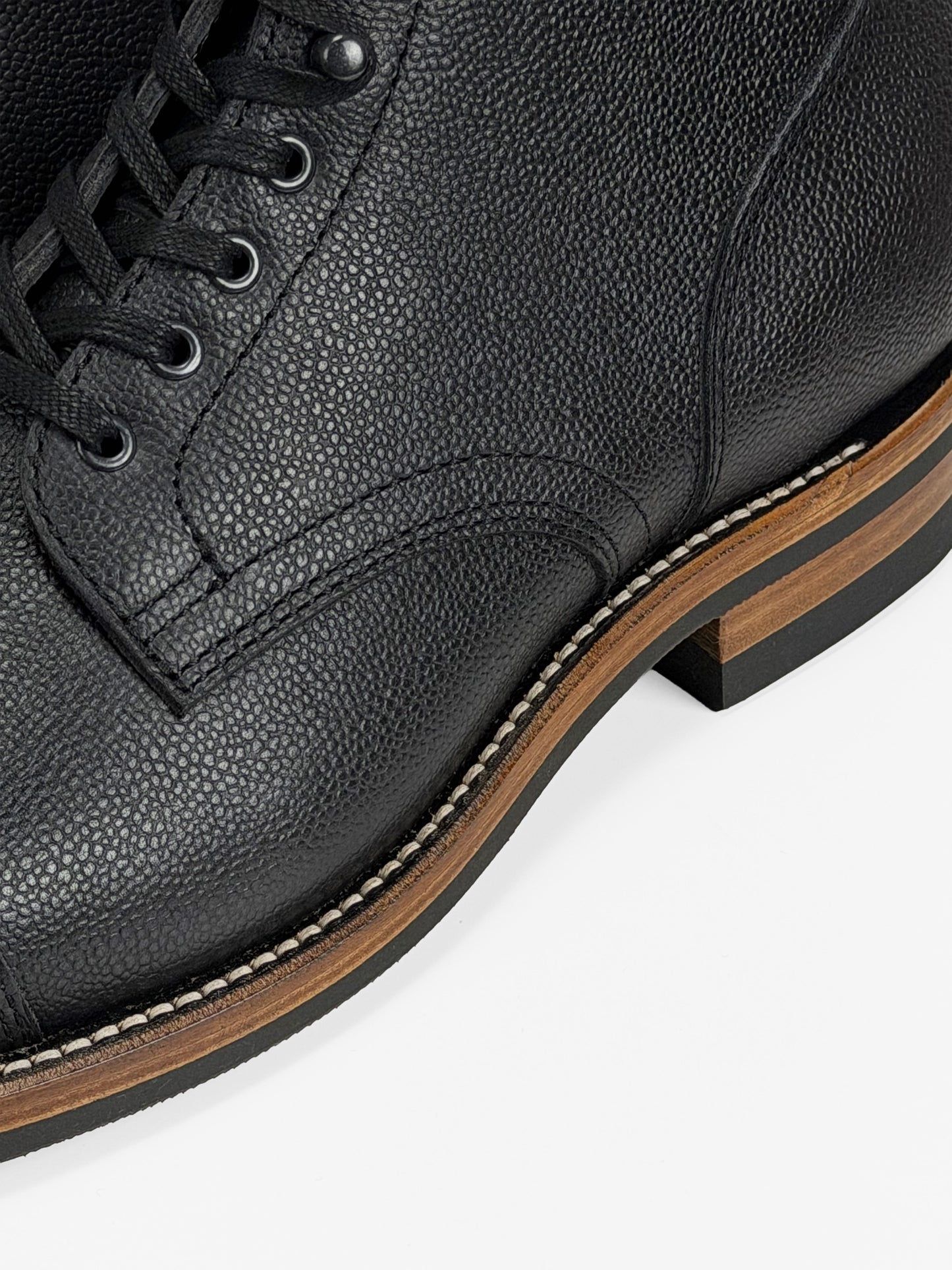 CapToe Service Boot -  Charles F Stead  Westminster Calf - Black Nebula - 6765