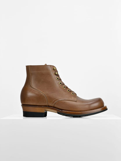 (MTO) - Miner Boots - natural full-grain cowhide  - 6185/with 2 hooks