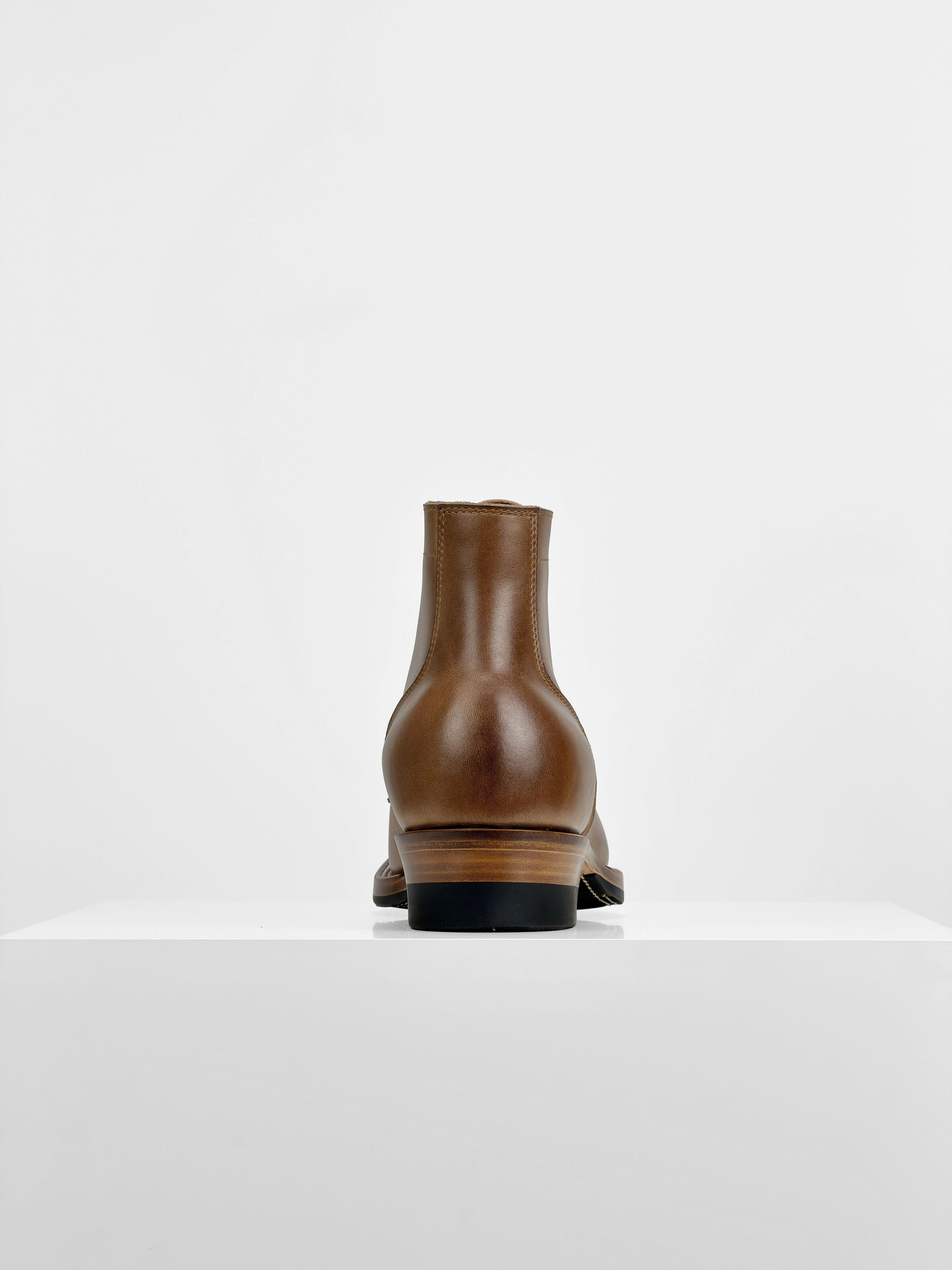 (MTO) - Miner Boots - natural full-grain cowhide  - 6186