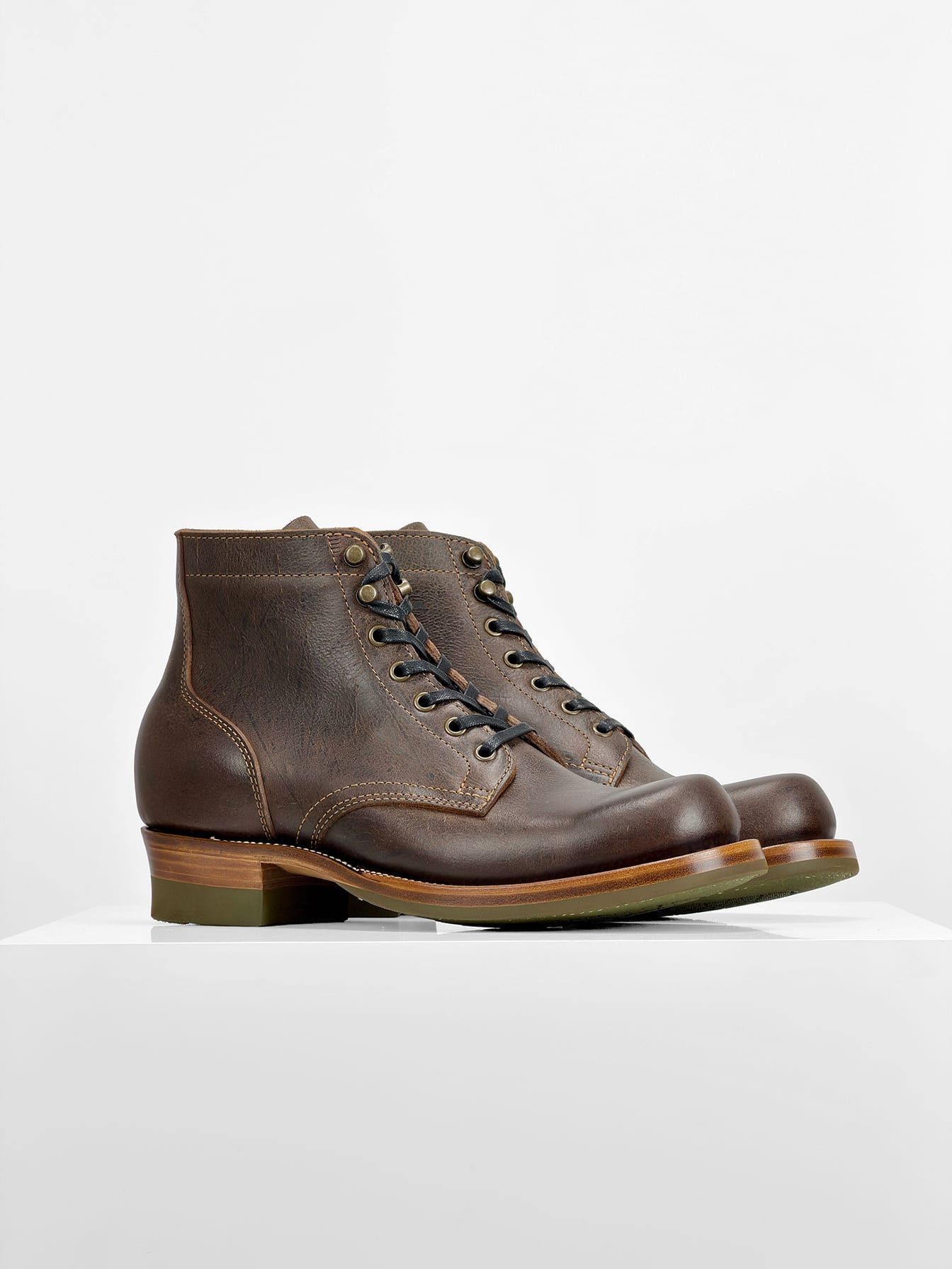 (MTO) - Miner Boots - C.F. Stead KUDU (UK)  SNUFF   - 6185/with 2 hooks