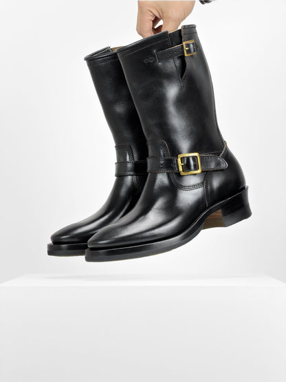 (MTO) - Engineer Boots 11" - Black Horween cxl -2382