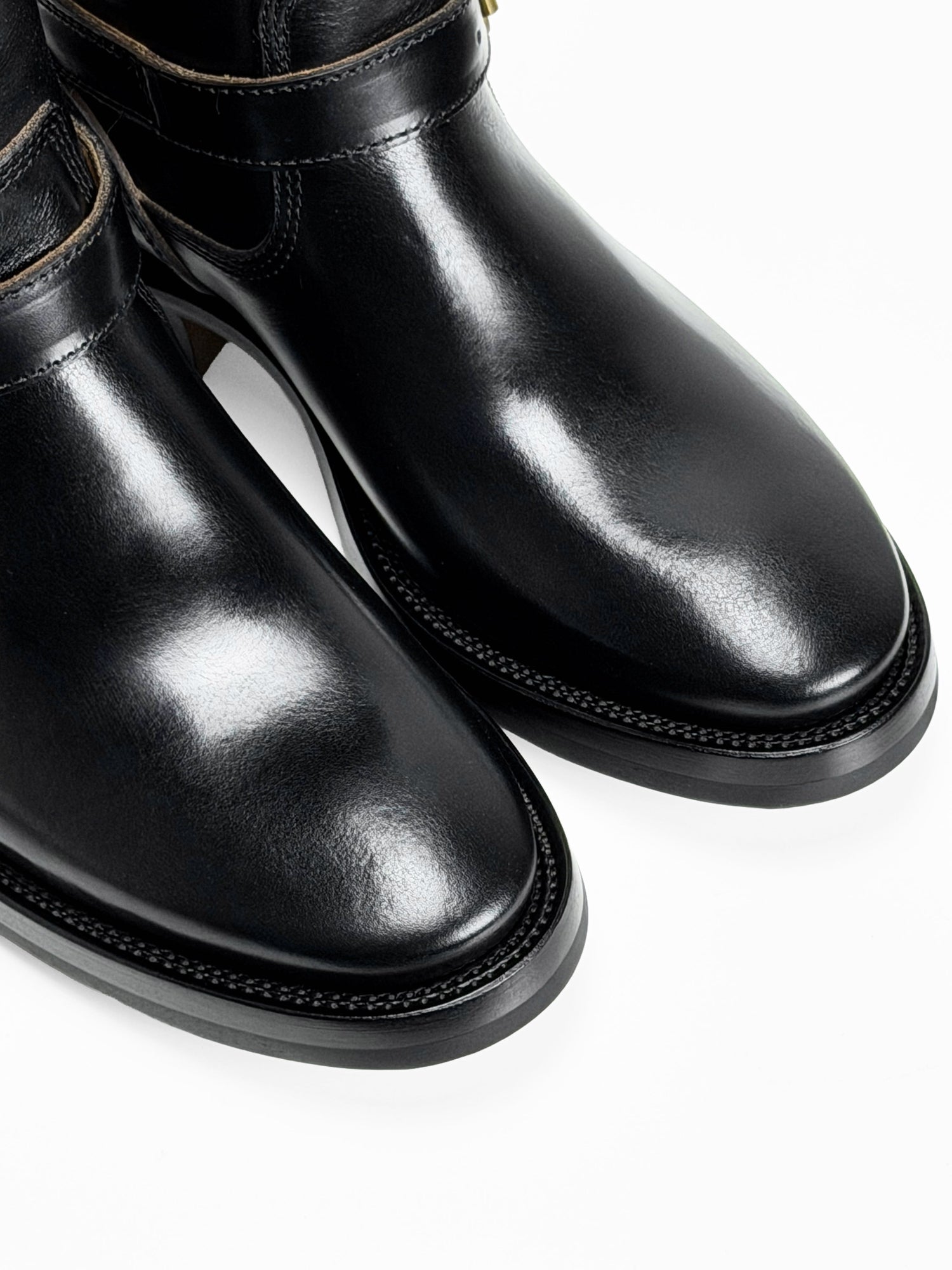 (MTO) - Engineer Boots 11" - Black Horween cxl -2382