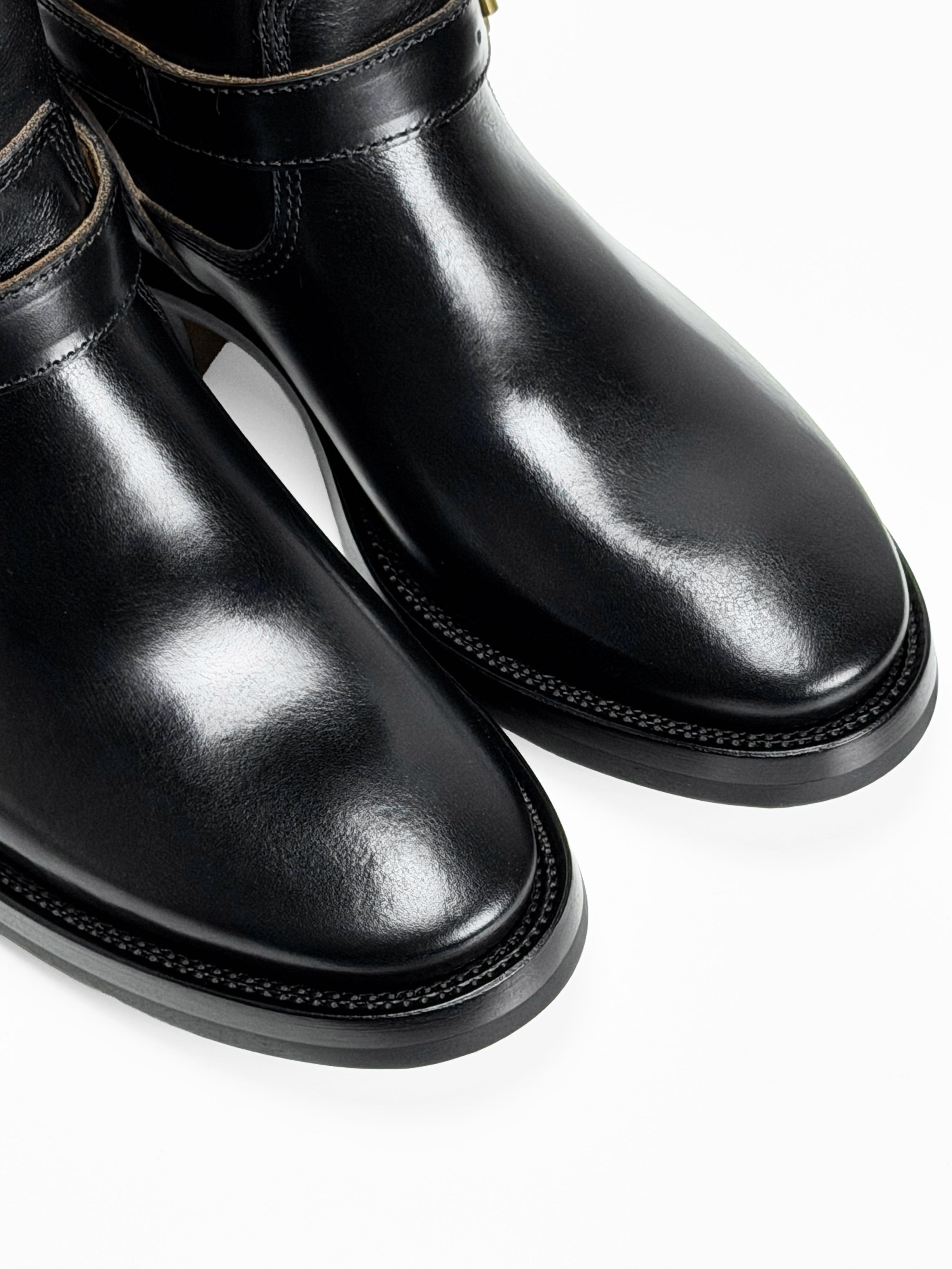 (MTO) - Engineer Boots 11" - Black Horween cxl -2382