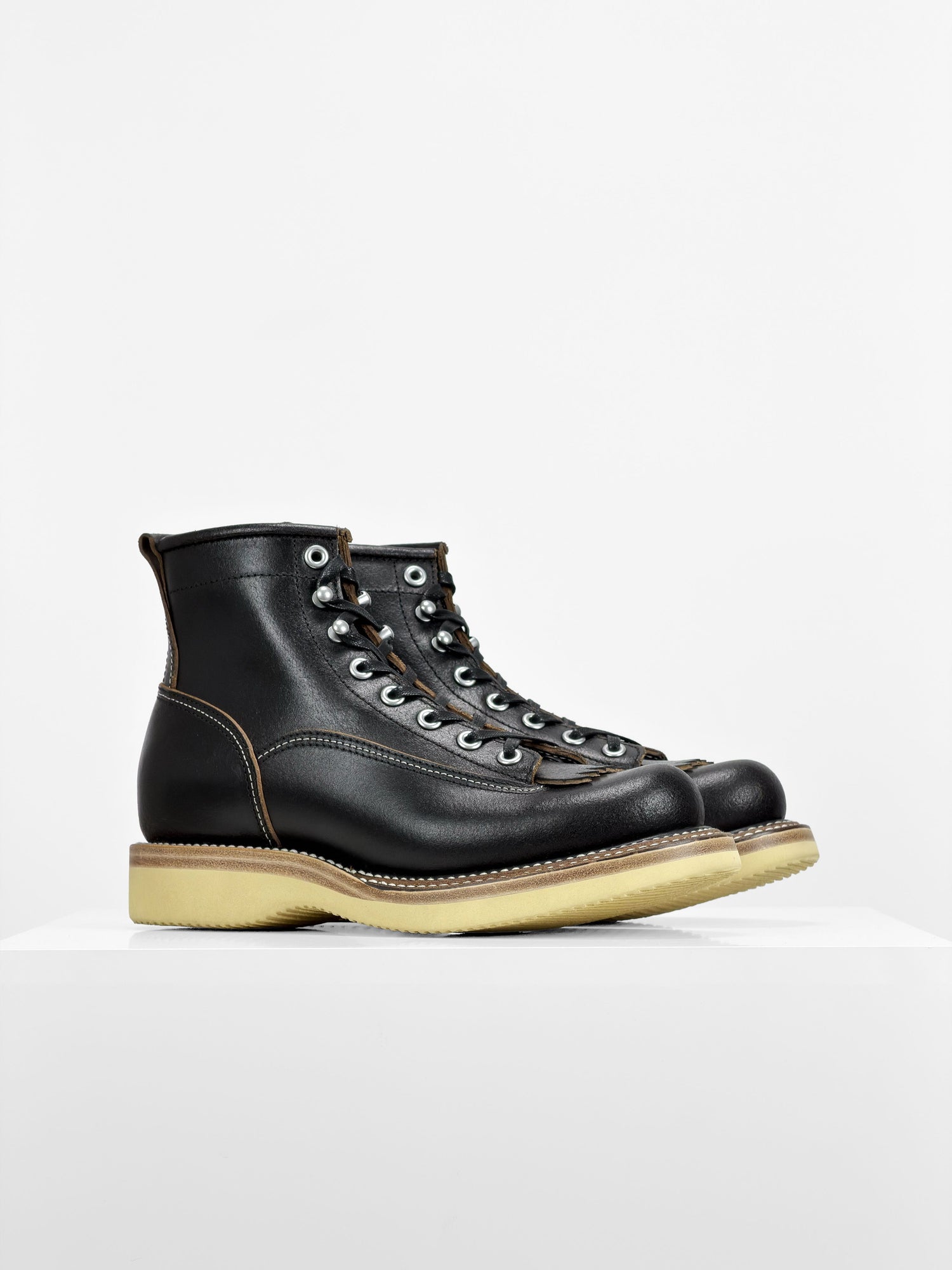 (MTO)-Short-Toe Logger-Inspired Work Boots-6980