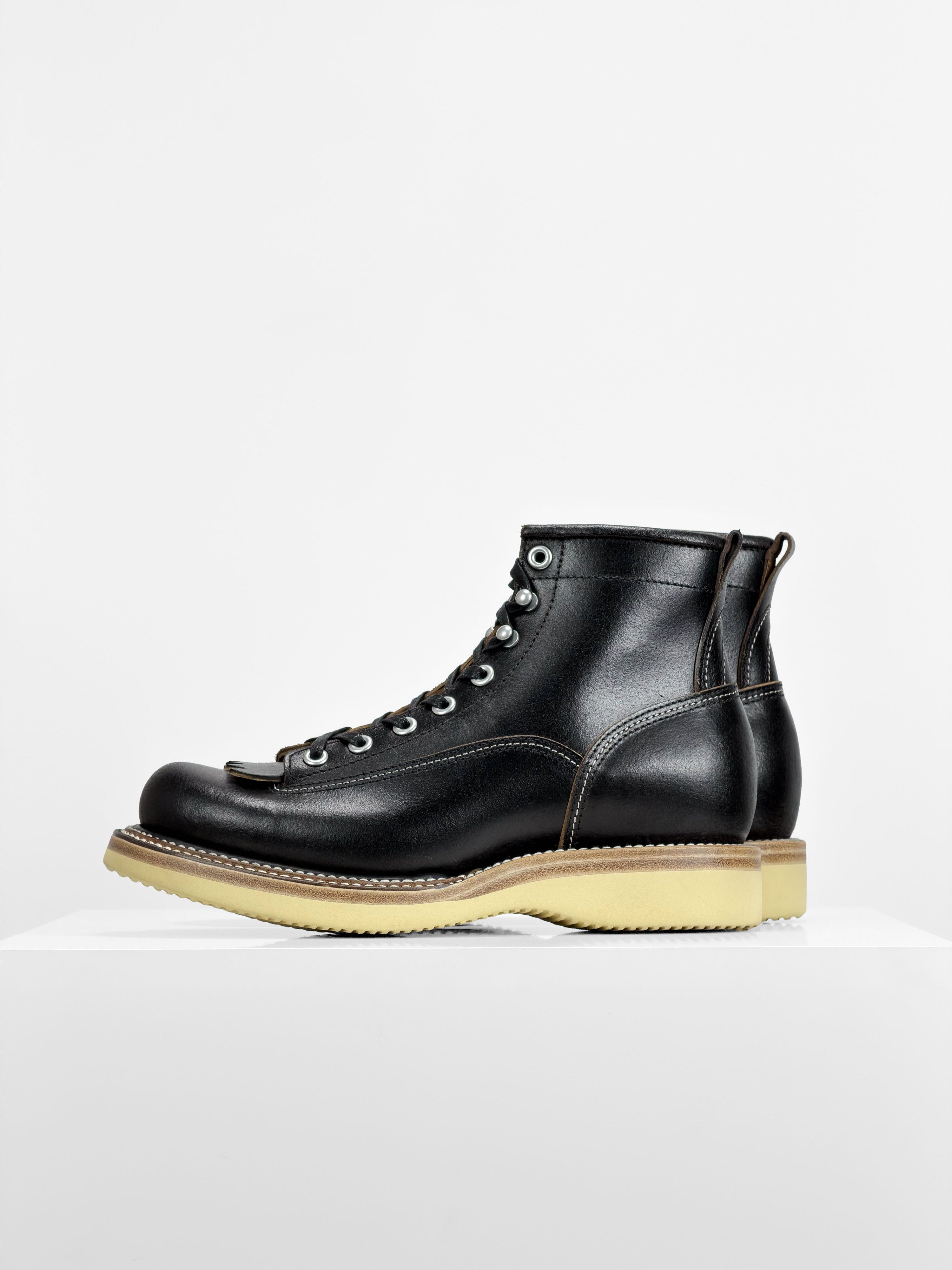 (MTO)-Short-Toe Logger-Inspired Work Boots-6980