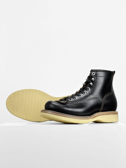 (MTO)-Short-Toe Logger-Inspired Work Boots-6980