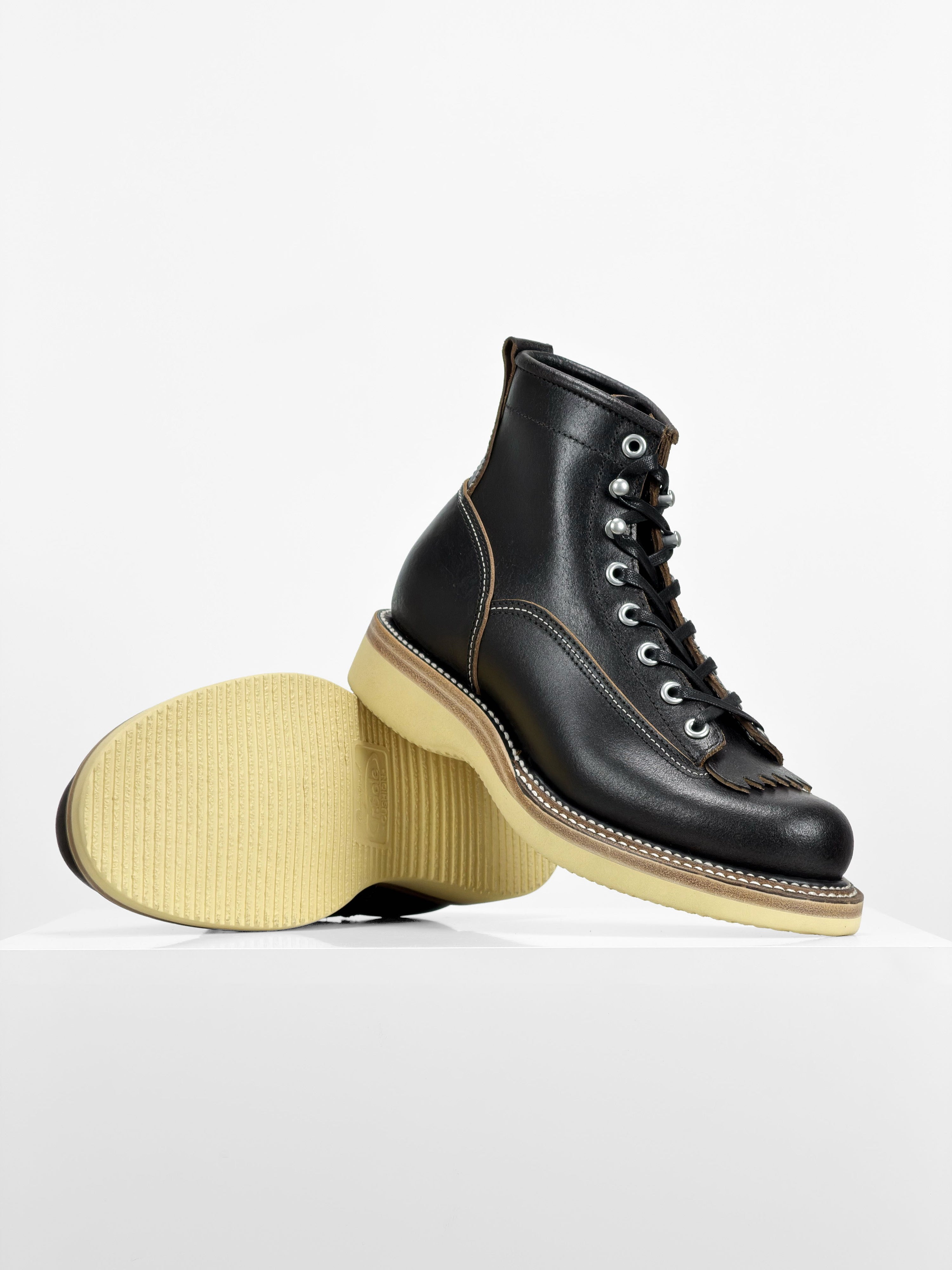 (MTO)-Short-Toe Logger-Inspired Work Boots-6980