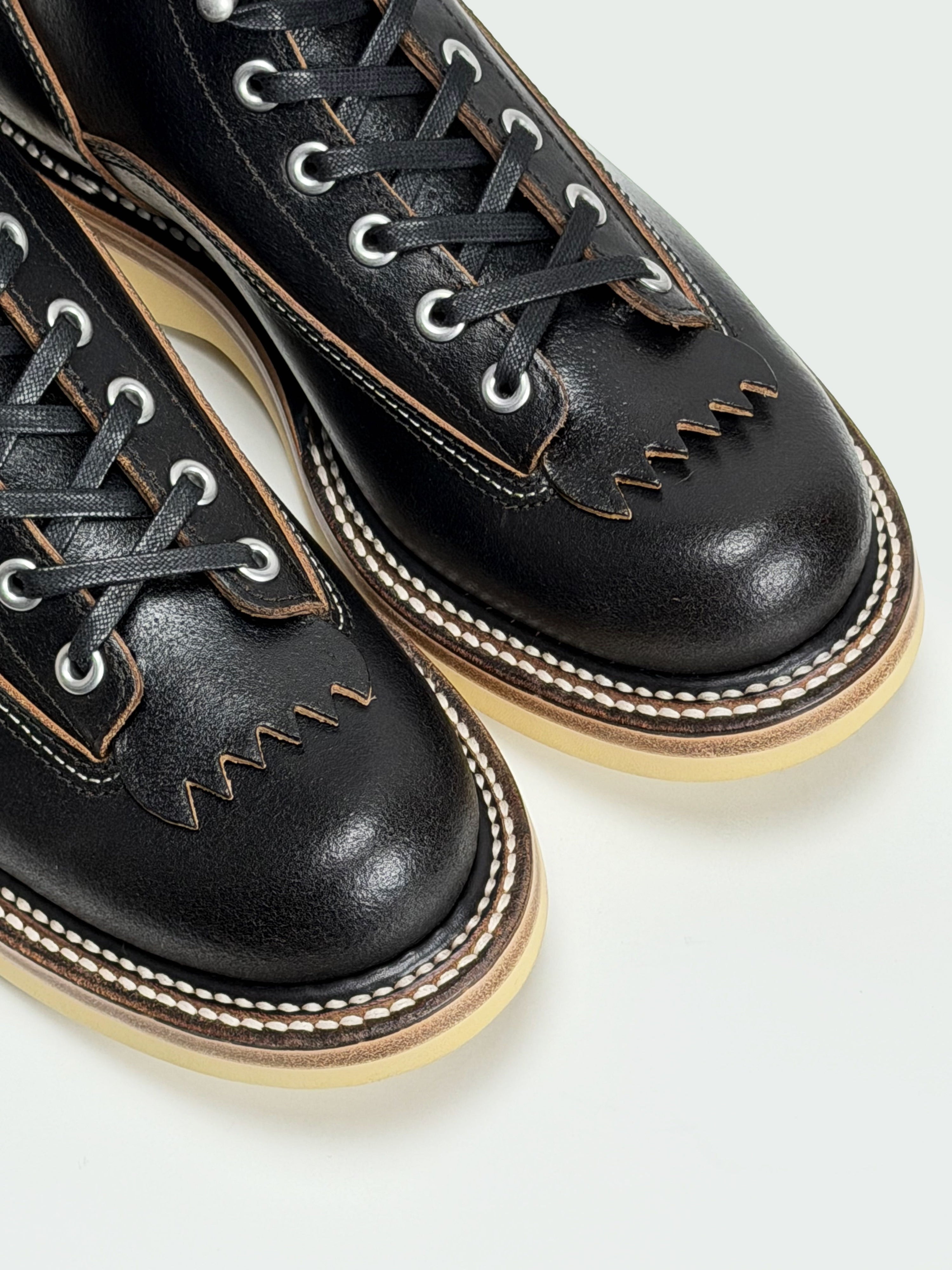 (MTO)-Short-Toe Logger-Inspired Work Boots-6980