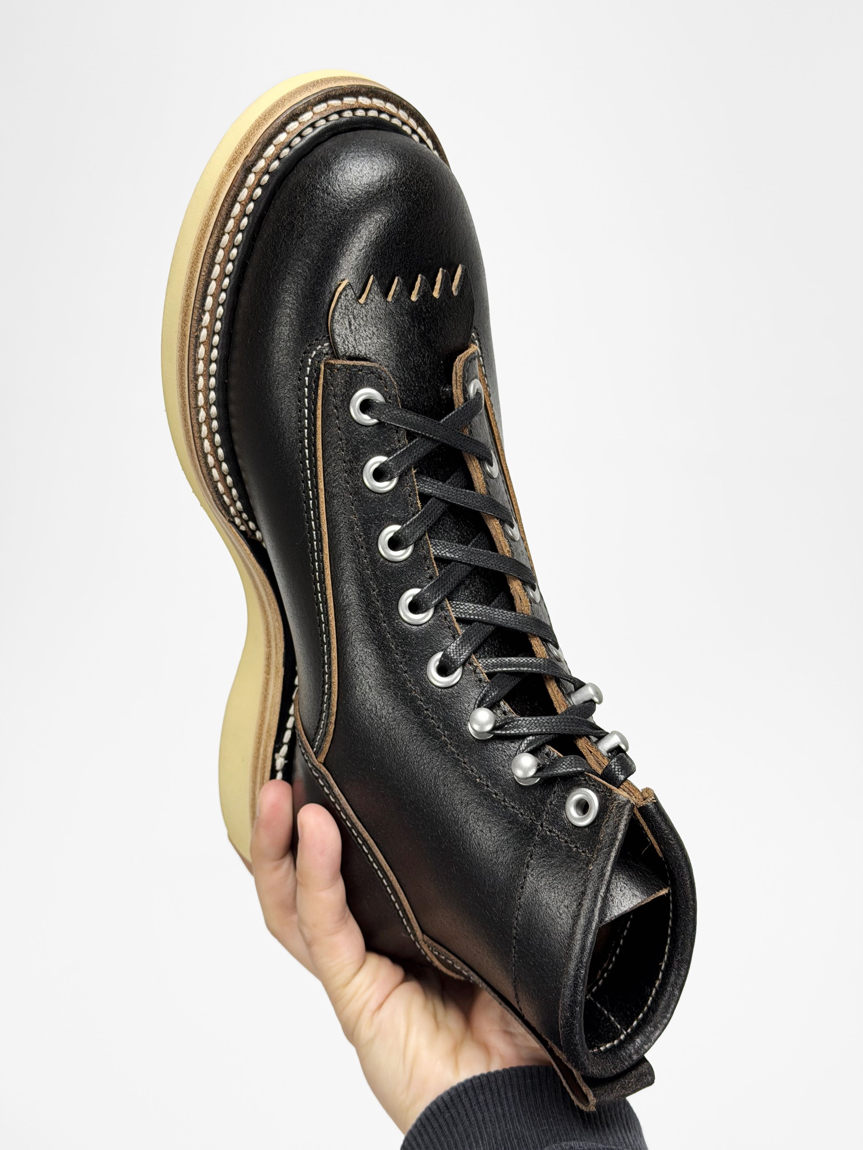 (MTO)-Short-Toe Logger-Inspired Work Boots-6980