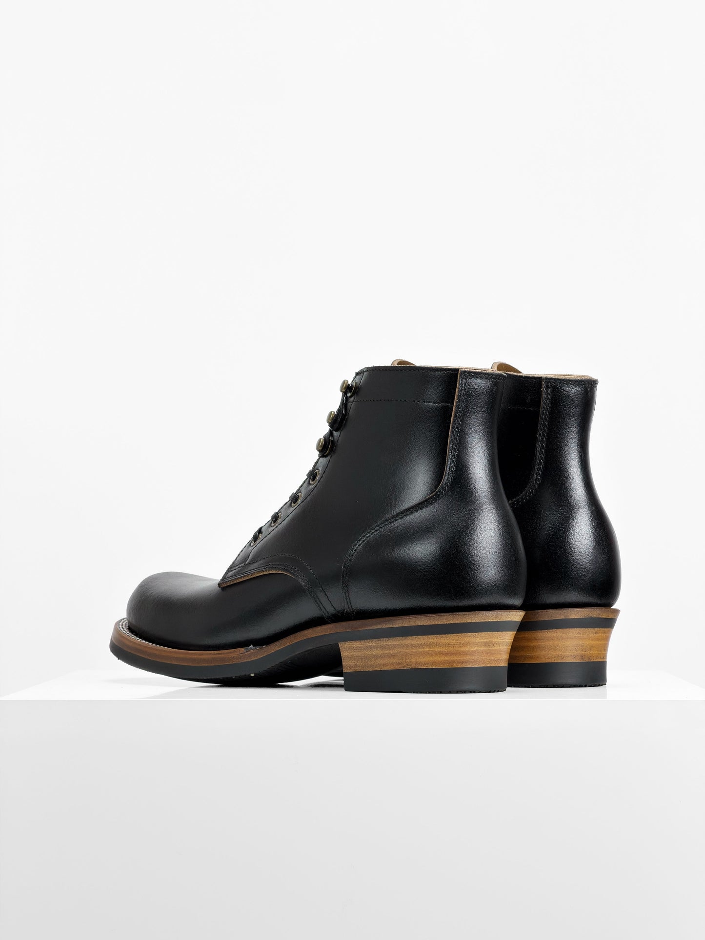 (MTO) - Miner Boots-Horween Waxed Flesh, Goodyear Welt-6311