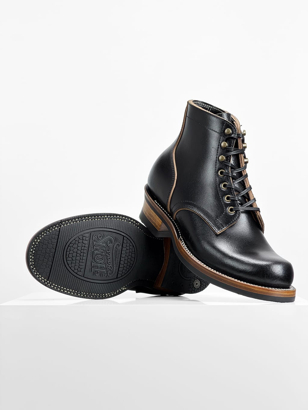 (MTO) - Miner Boots-Horween Waxed Flesh, Goodyear Welt-6185