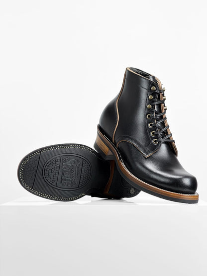 (MTO) - Miner Boots-Horween Waxed Flesh, Goodyear Welt-6185