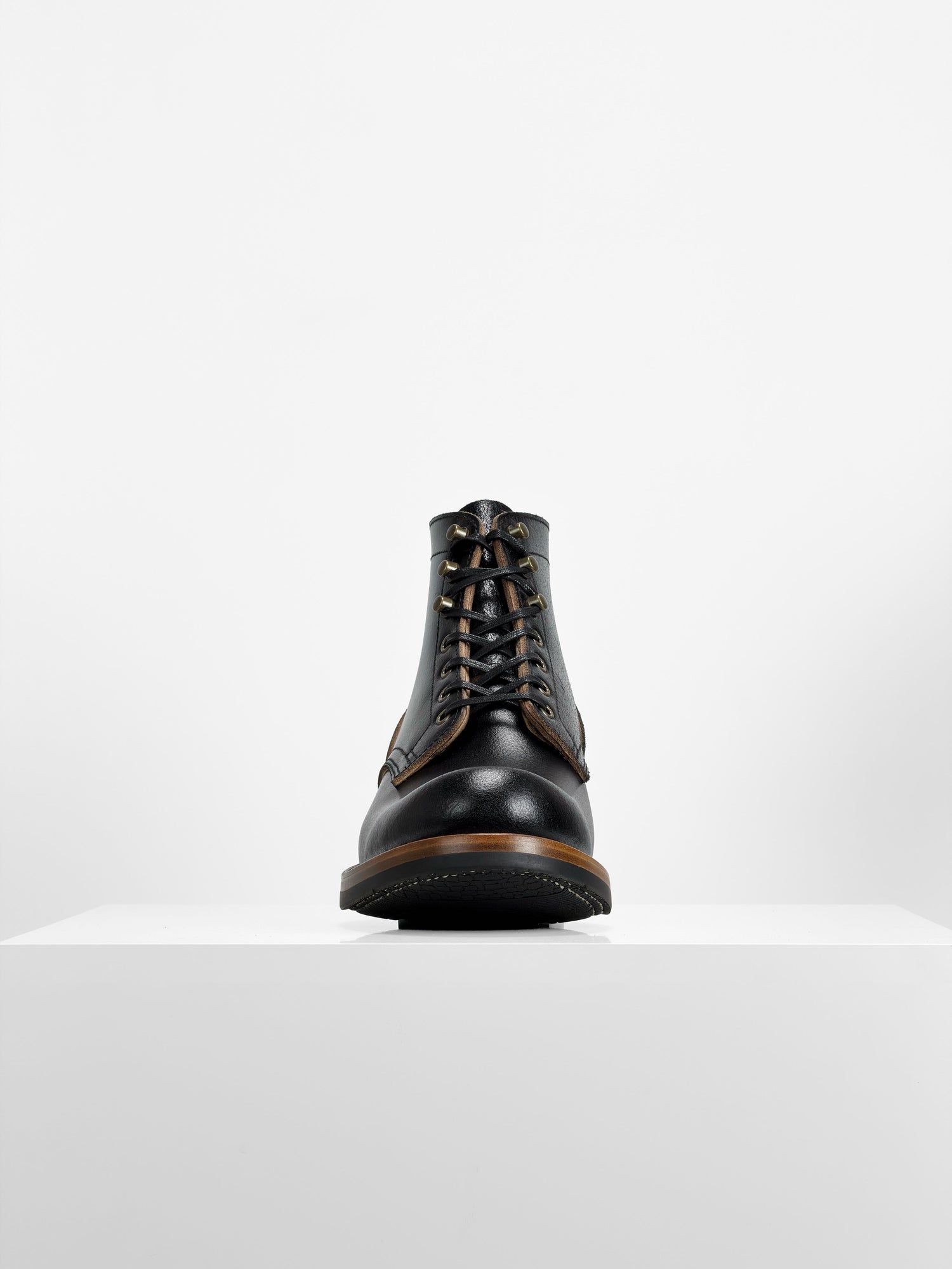 (MTO) - Miner Boots-Horween Waxed Flesh, Goodyear Welt-6311