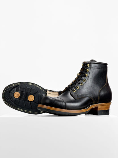 (MTO) - Miner Boots-Horween Waxed Flesh, Goodyear Welt