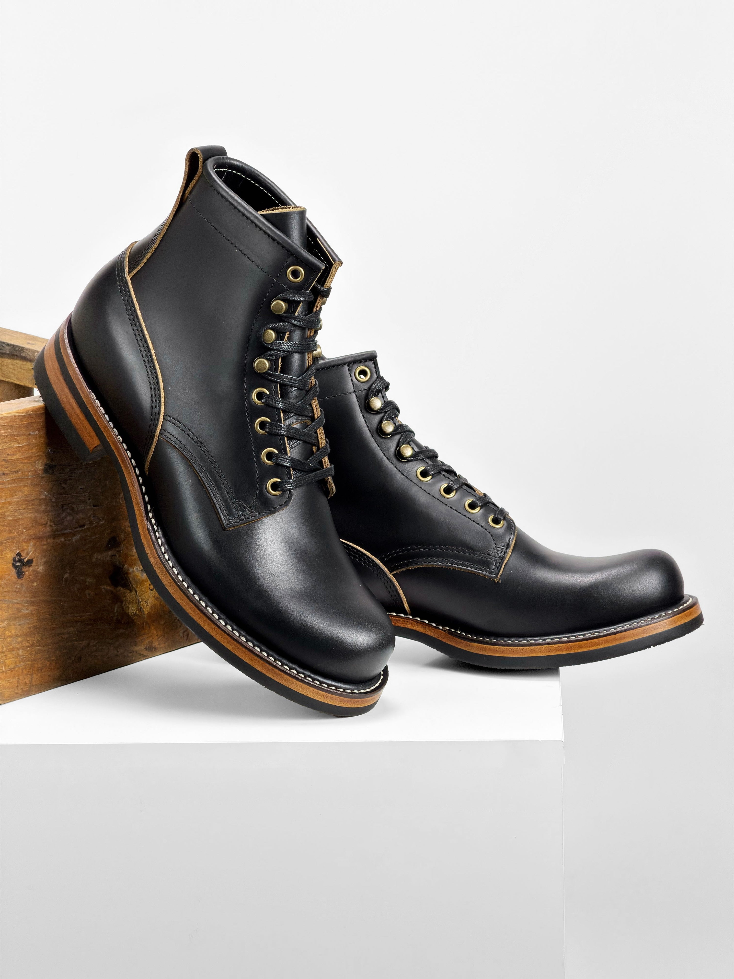 RTS / In Stock - Woodcutting boots  - Plain Toe - 6187