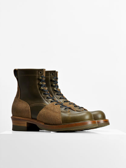 (MTO) Short-Toe Work Boot 7758 — Olive | Goodyear Welted