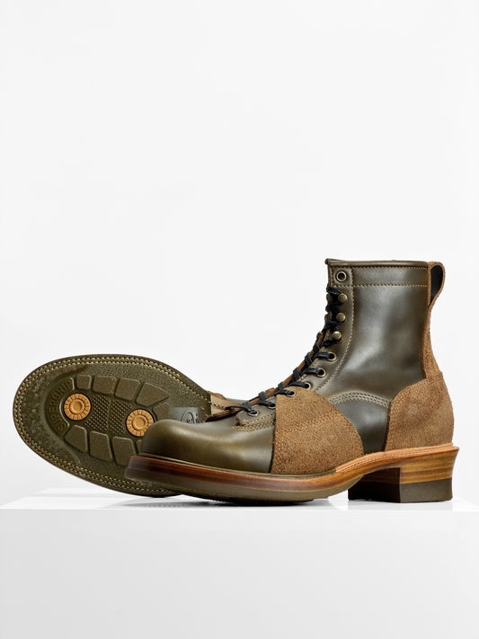 (MTO) Short-Toe Work Boot 7758 — Olive | Goodyear Welted