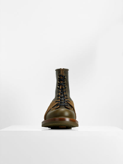 (MTO) Short-Toe Work Boot 7758 — Olive | Goodyear Welted