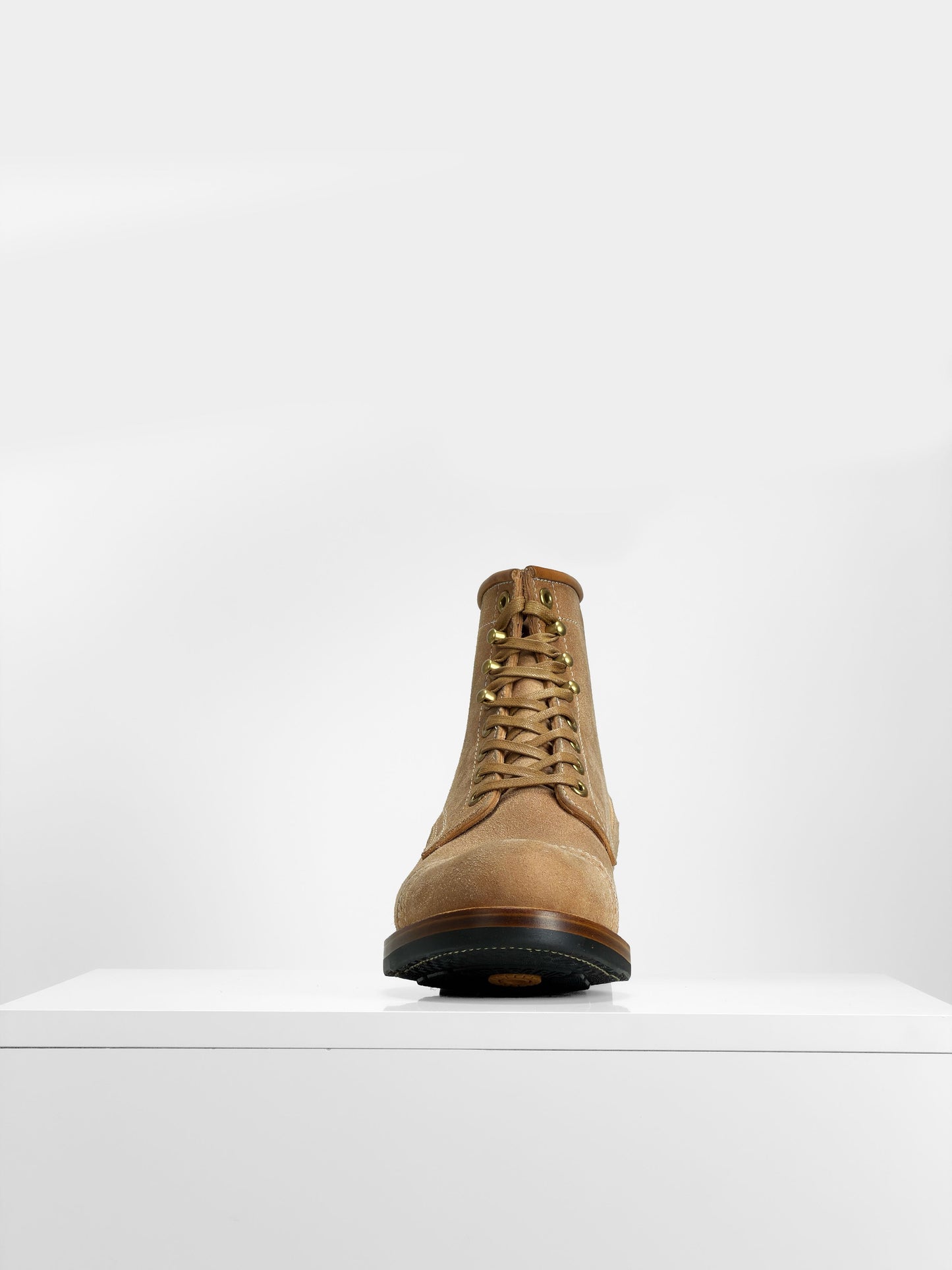 (MTO) - Round-Toe Logger Boots – Maryam Horsebutt Reverse, Goodyear Welt